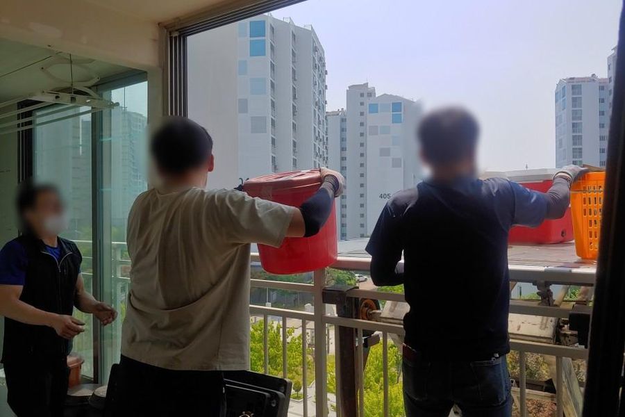 서구 작업 당일 현장