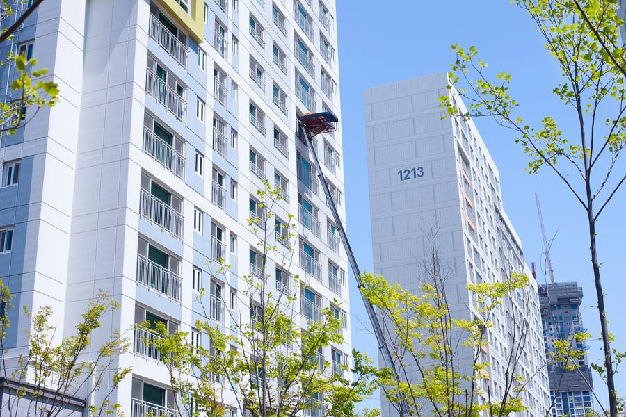 이곡동 인근 이삿짐 운반 모습